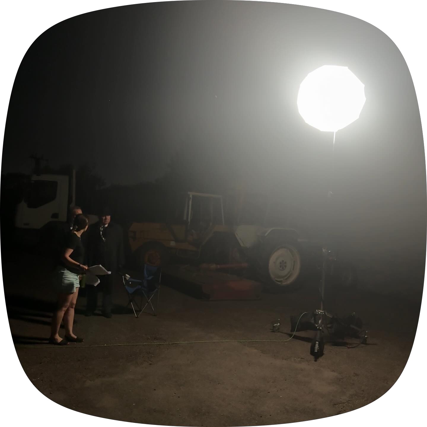 Down the Wooden Hill BTS Photo